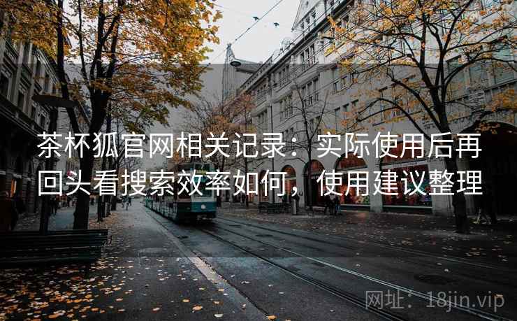 茶杯狐官网相关记录：实际使用后再回头看搜索效率如何，使用建议整理