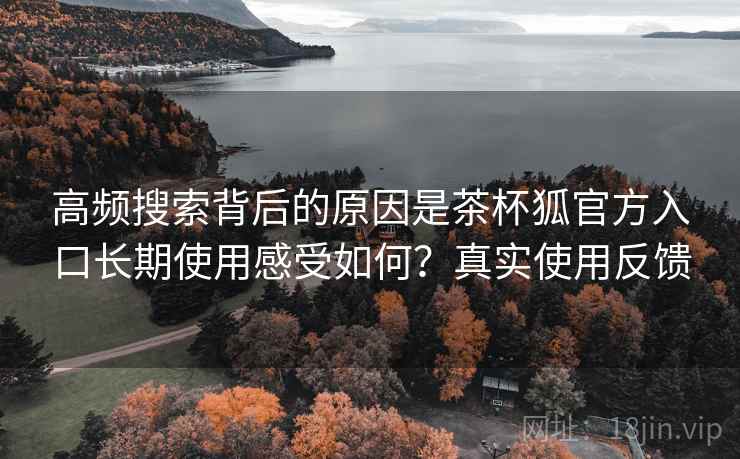 高频搜索背后的原因是茶杯狐官方入口长期使用感受如何？真实使用反馈